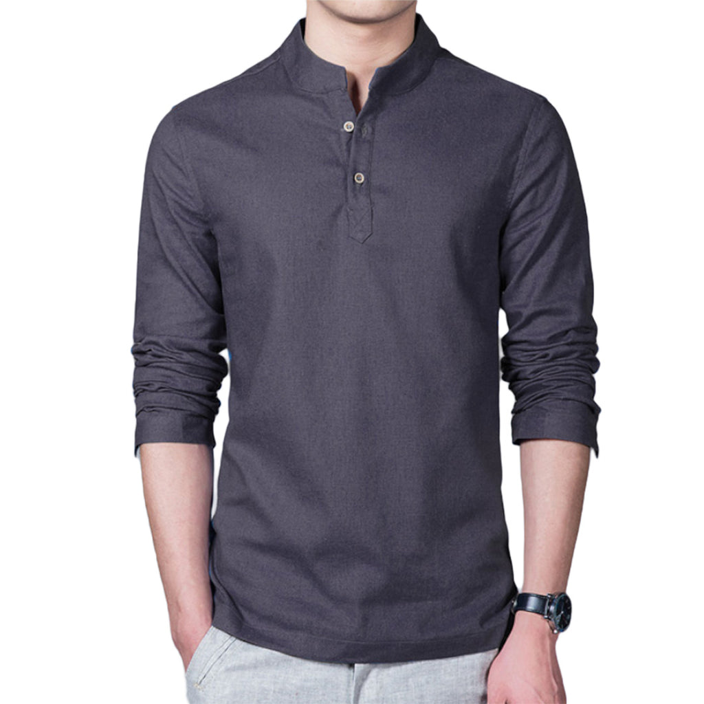 Slim Base Mandarin Shirt