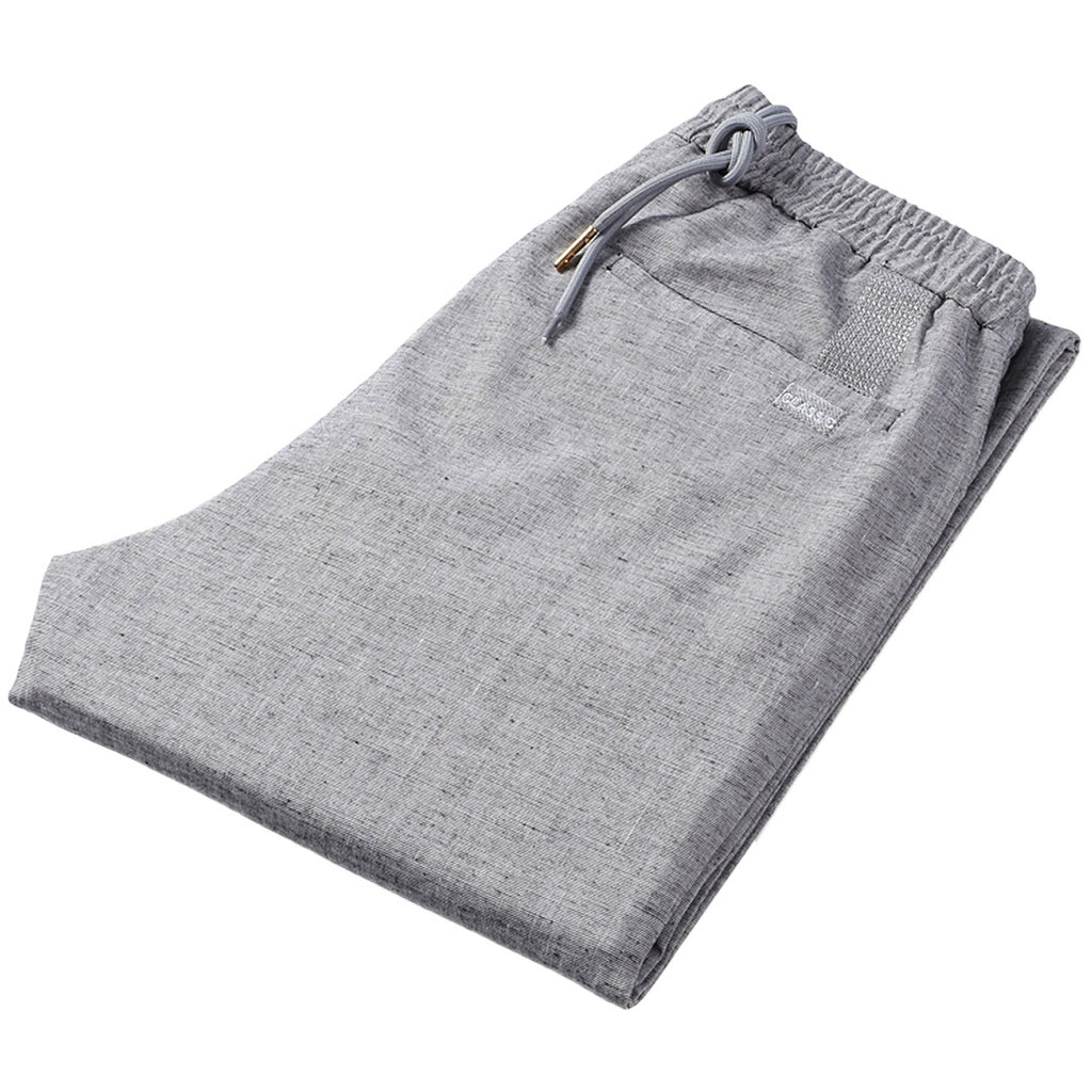 Straight Linen Blend Pants