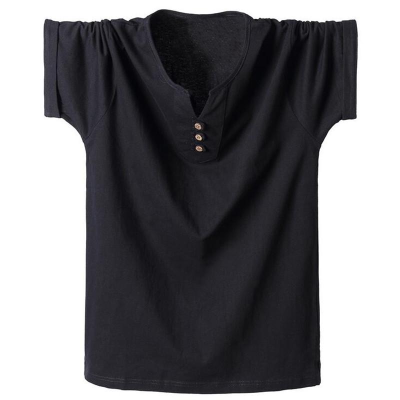Split V-Neck T-Shirt