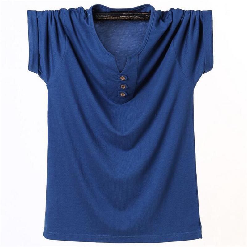 Split V-Neck T-Shirt