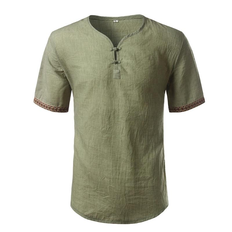 Simple Linen Blend T-Shirt