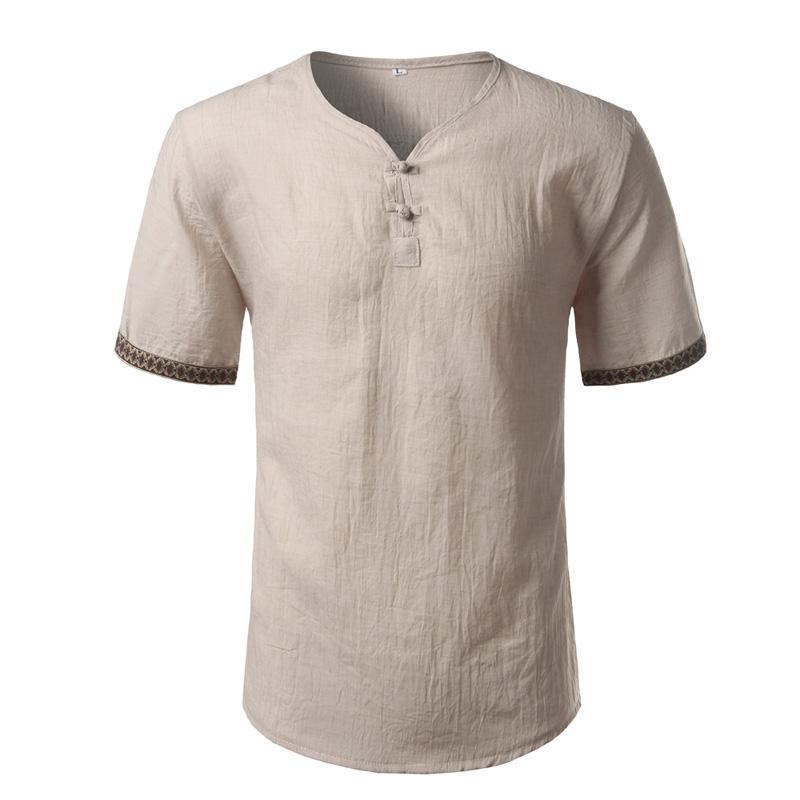 Simple Linen Blend T-Shirt