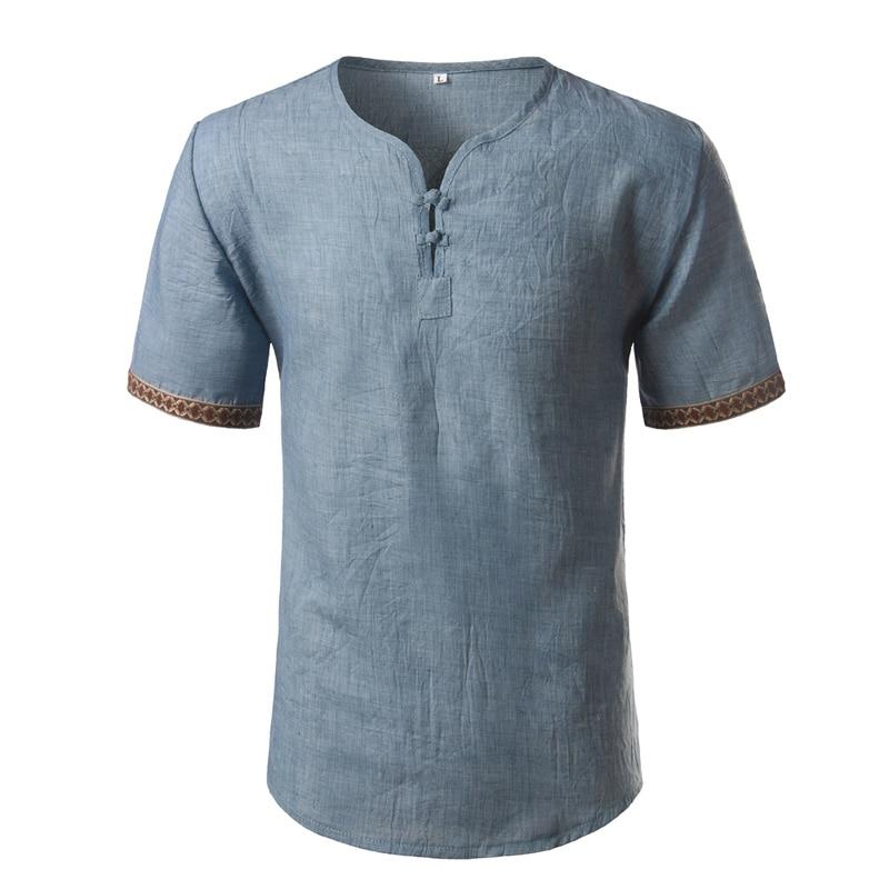 Simple Linen Blend T-Shirt