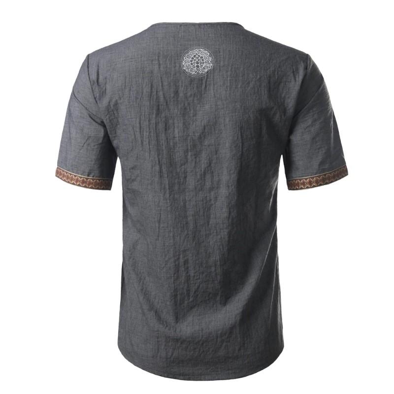 Simple Linen Blend T-Shirt