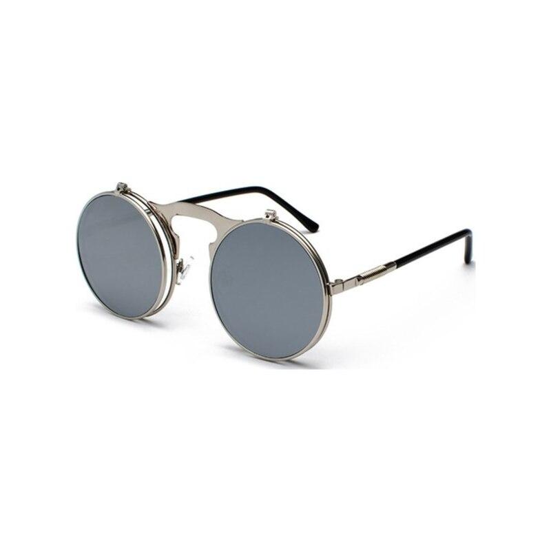 Vintage Round Flip-Up Sunglasses