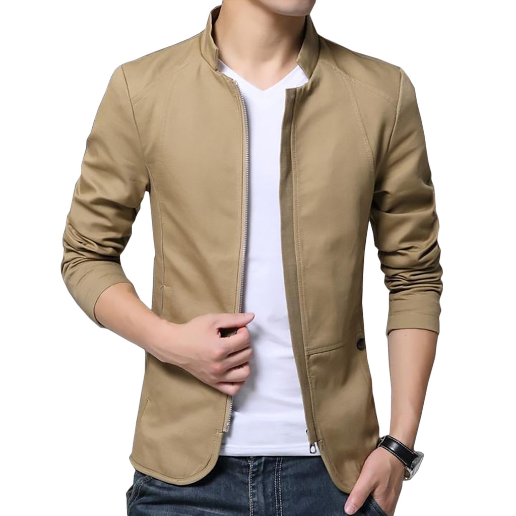 Plain Colored Slim Jacket
