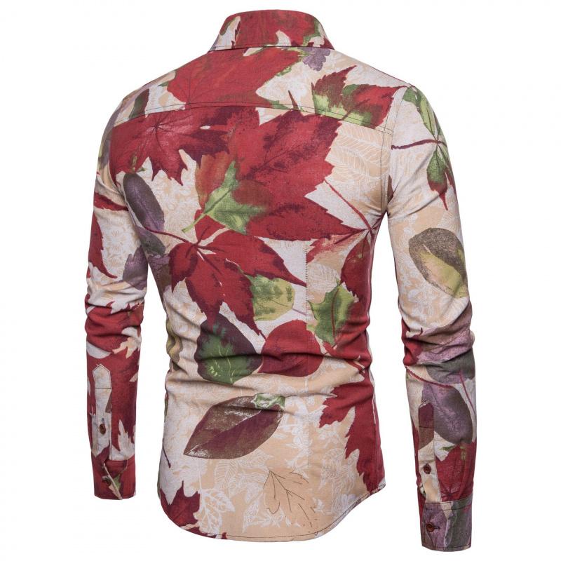 Autumn Leaves Button-Down Shirt