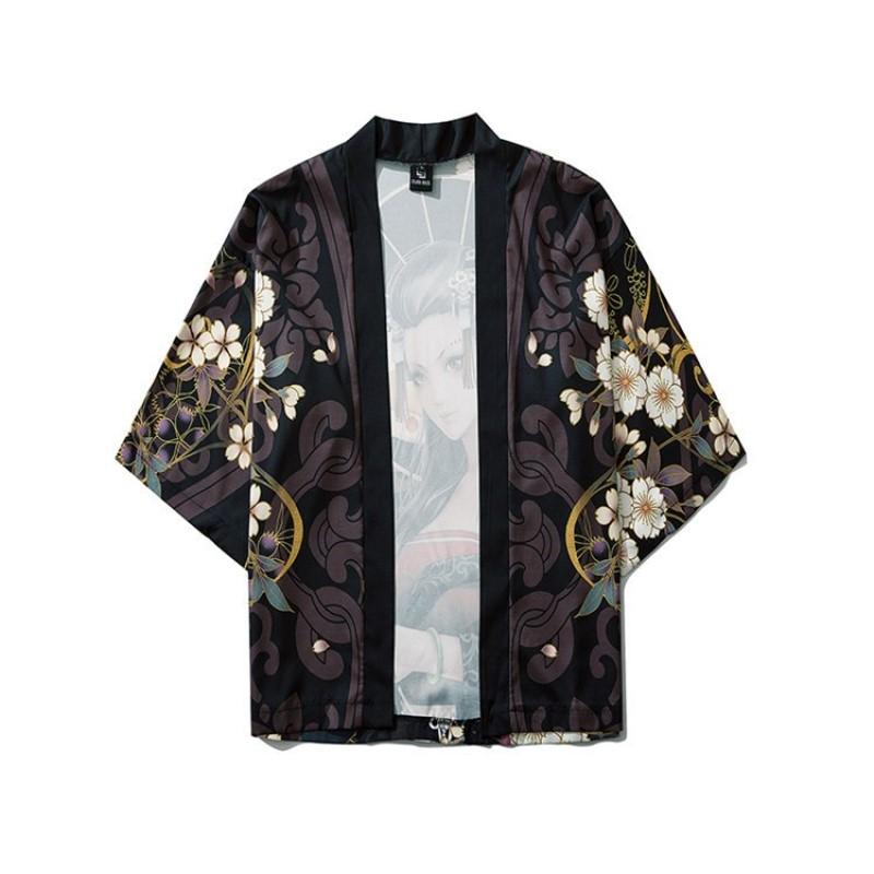 Flower Printed Loose Kimono