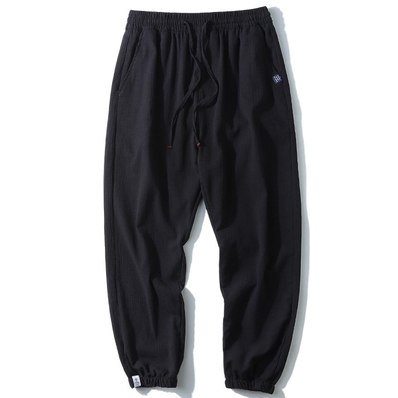 Solid Color Baggy Pants