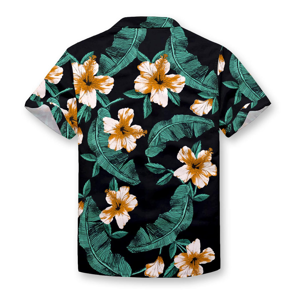 Vivid Hibiscus Button Shirt