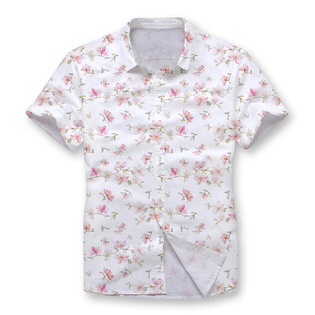 Pink Floral Button Shirt