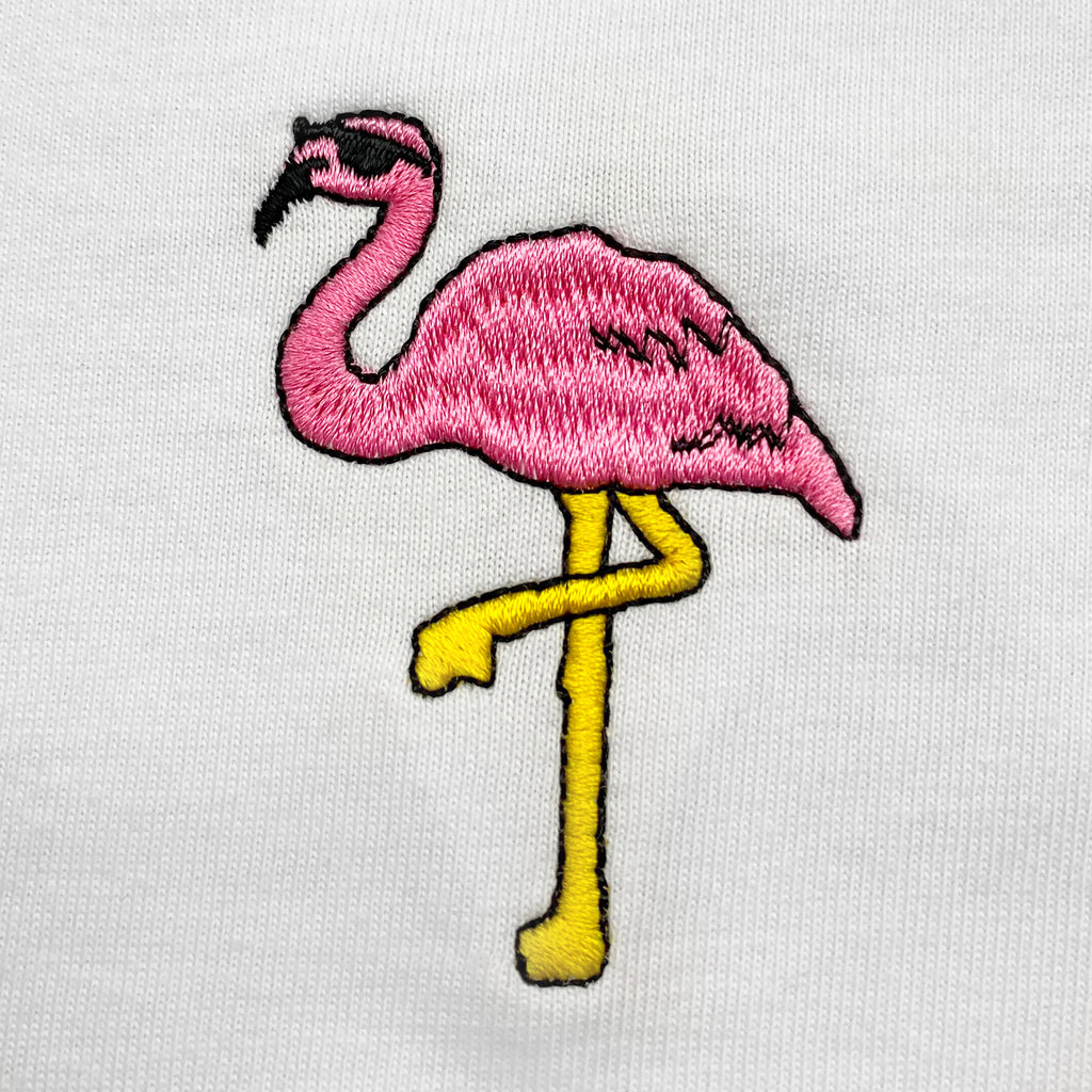 Flamingo Embroidered T-Shirt