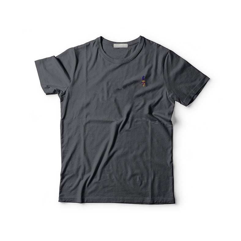 Pineapple Skull Embroidered T-Shirt