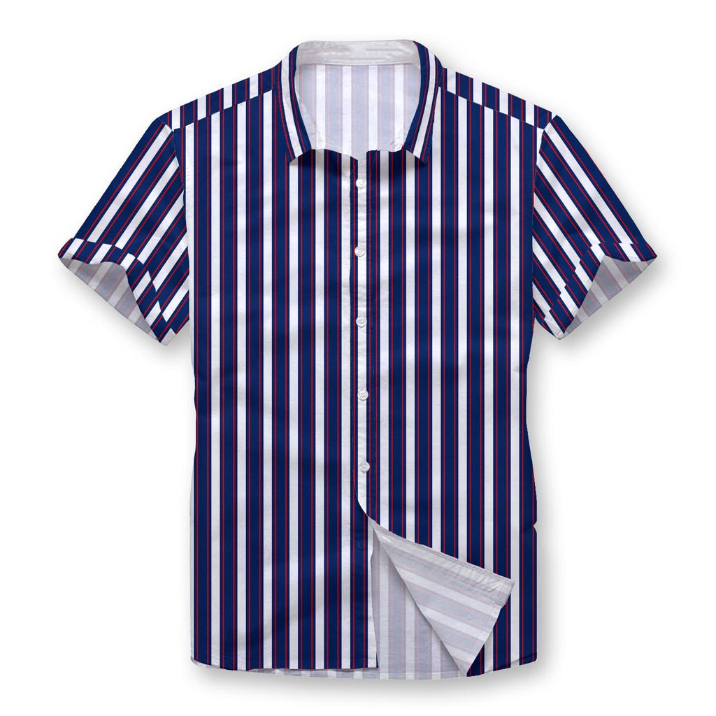 Trio Colored Stripes Button Shirt