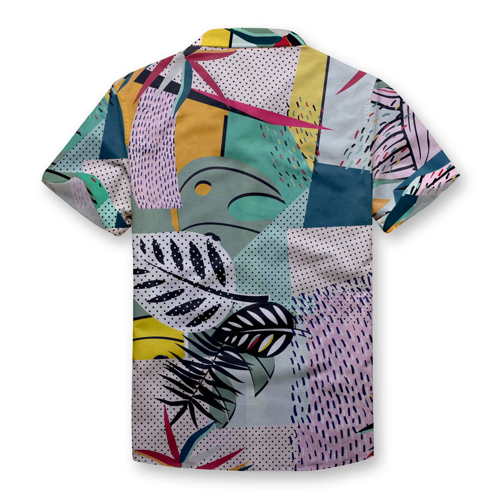 Abstract Dots Button Shirt