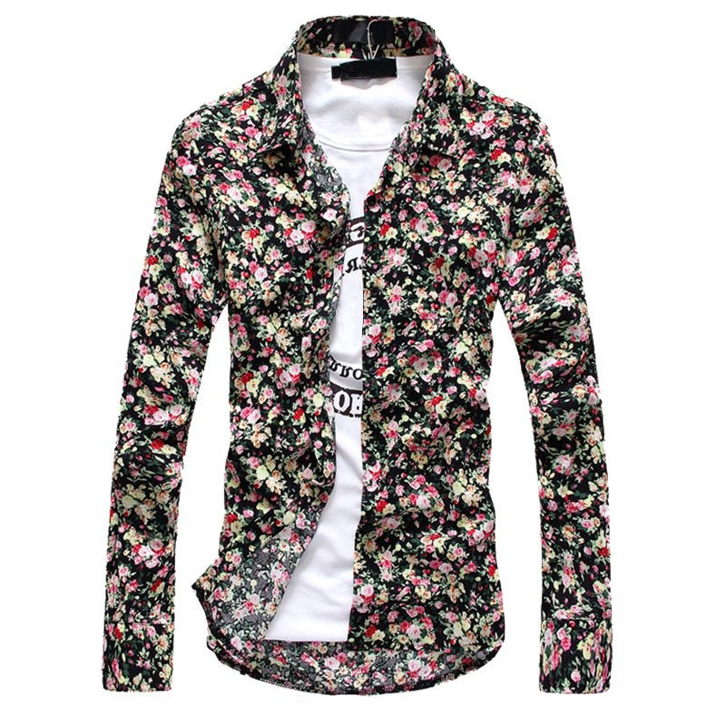Flower Patterned Button Shirt
