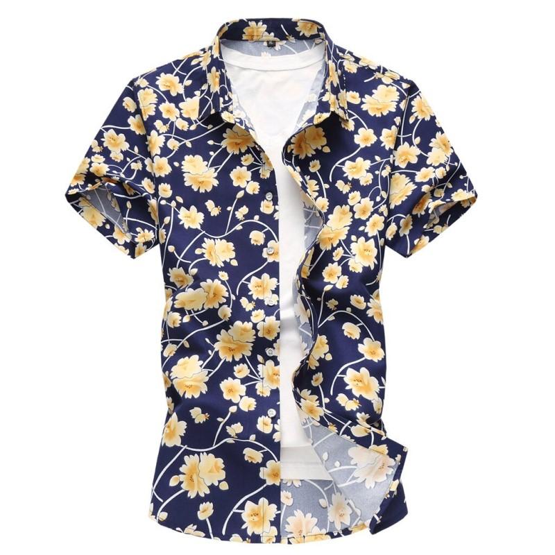 Yellow Flowers Button Shirt