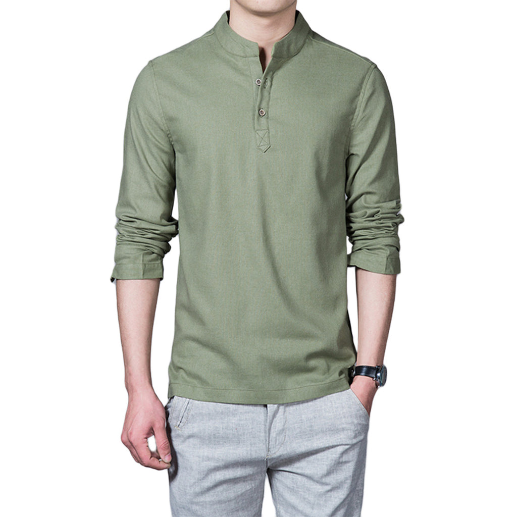 Slim Base Mandarin Shirt
