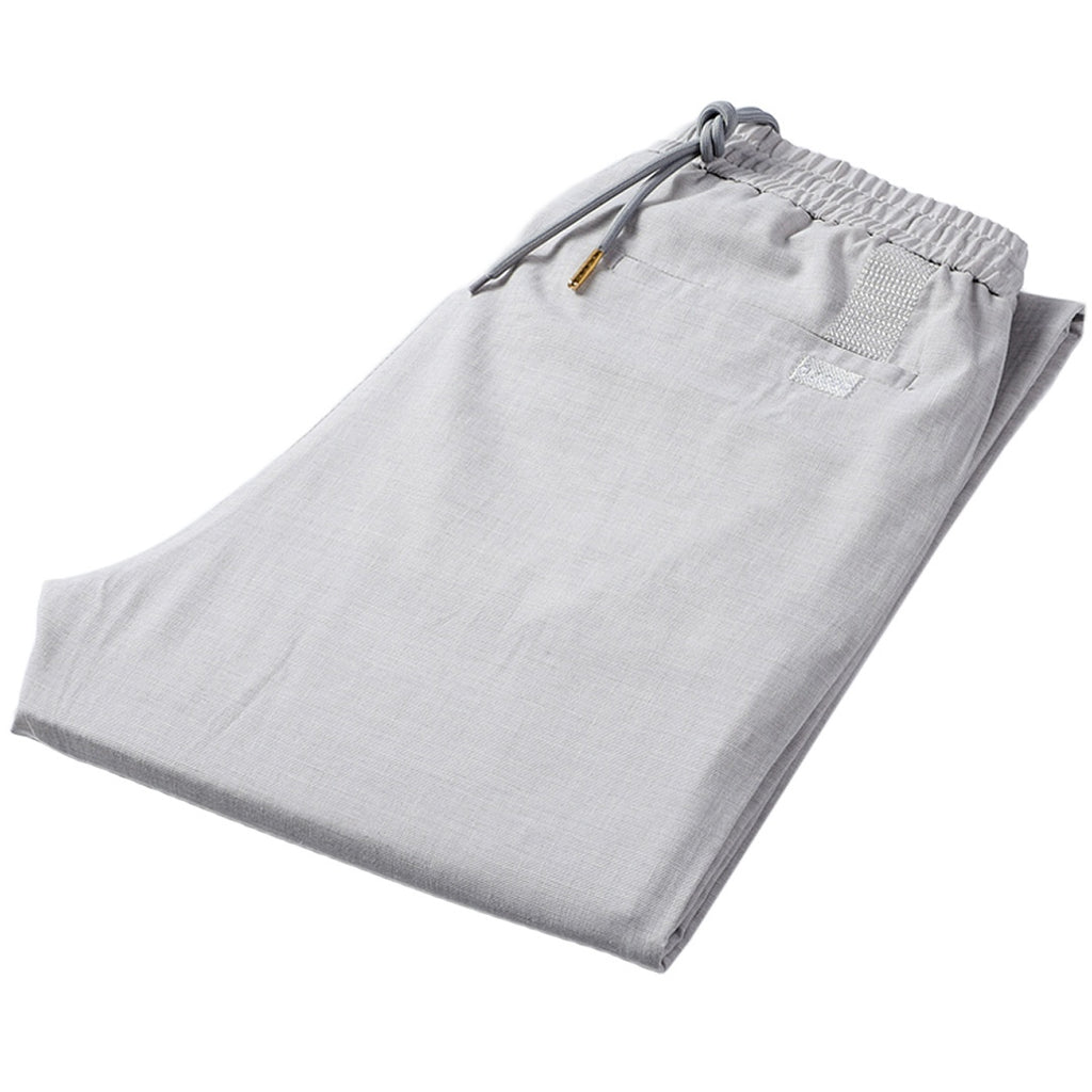 Straight Linen Blend Pants