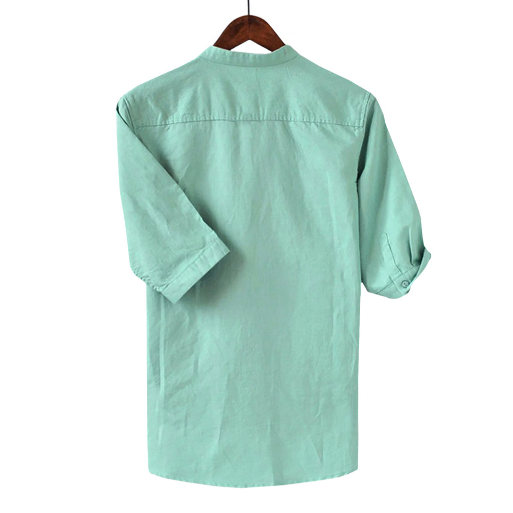 Basic Breathable Linen Blend Shirt
