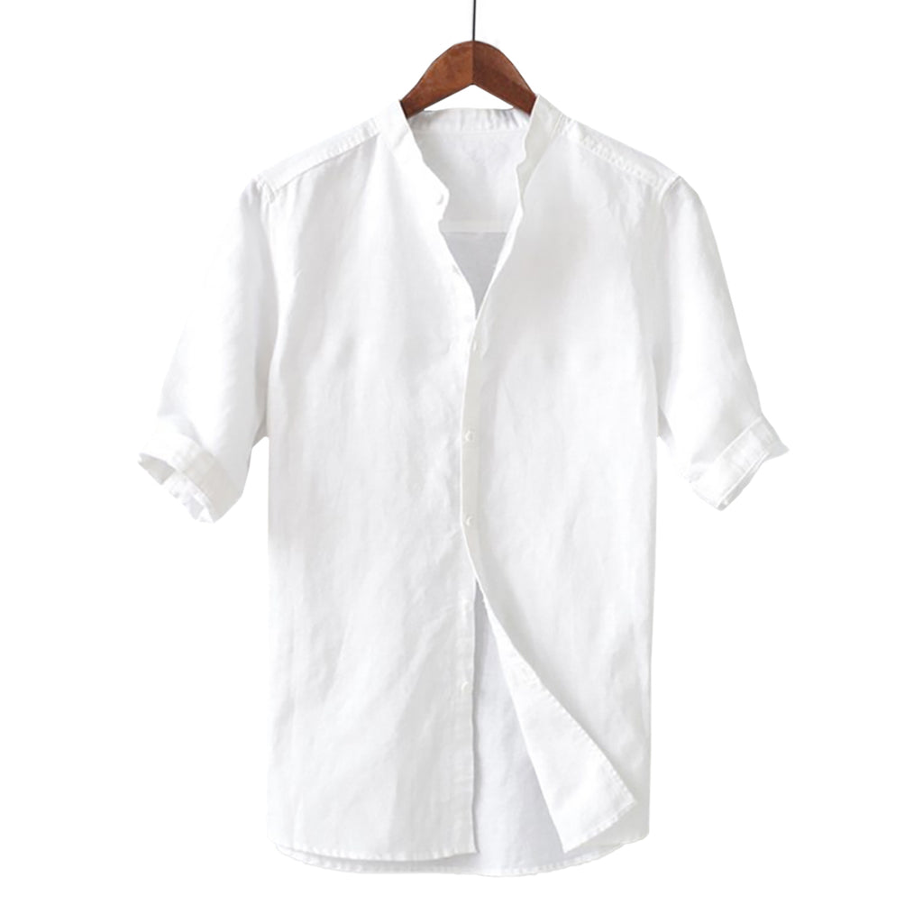 Basic Breathable Linen Blend Shirt