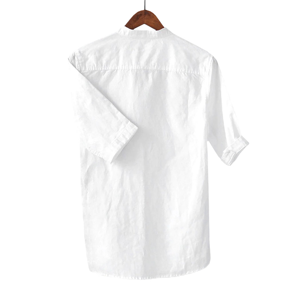 Basic Breathable Linen Blend Shirt