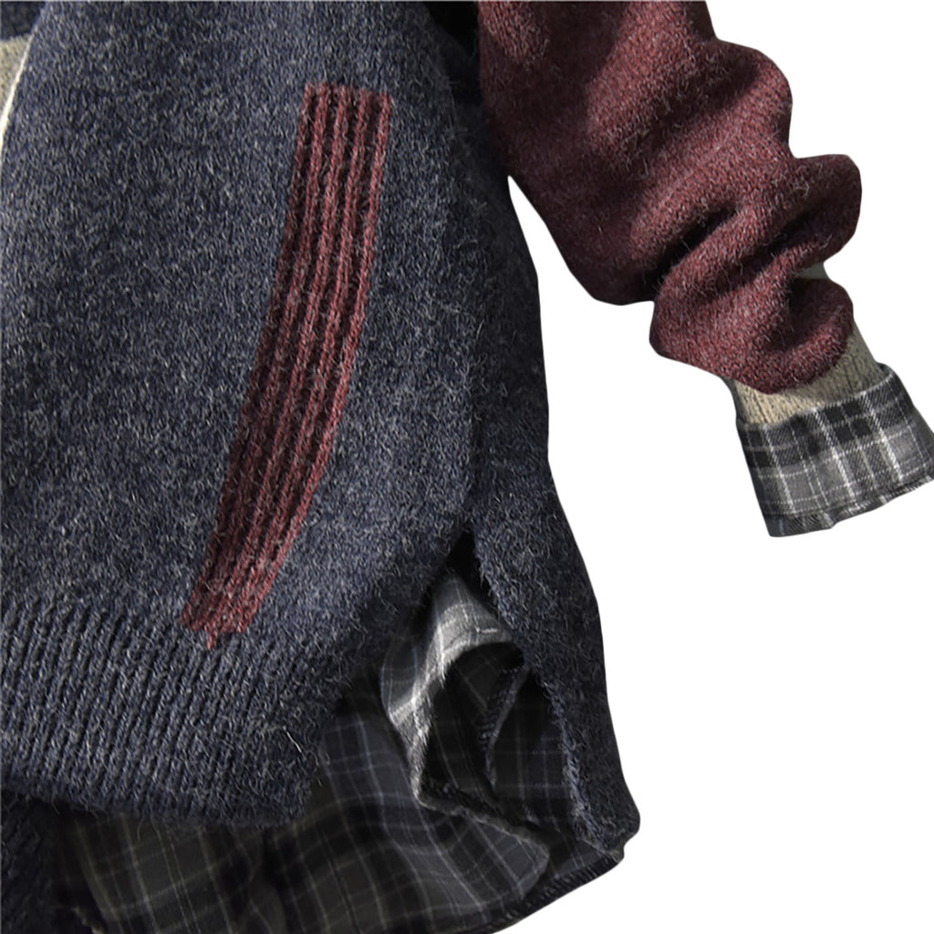 Long Baggy Knitted Hoodie