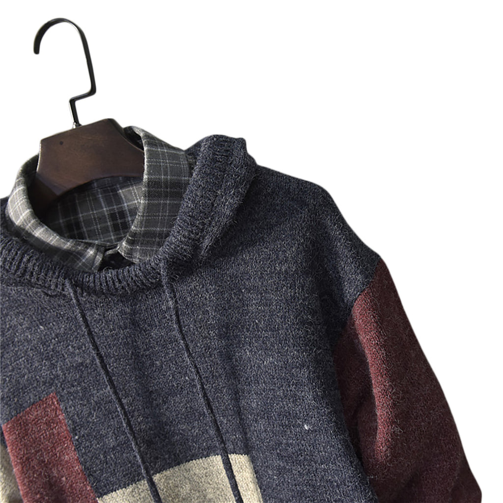 Long Baggy Knitted Hoodie