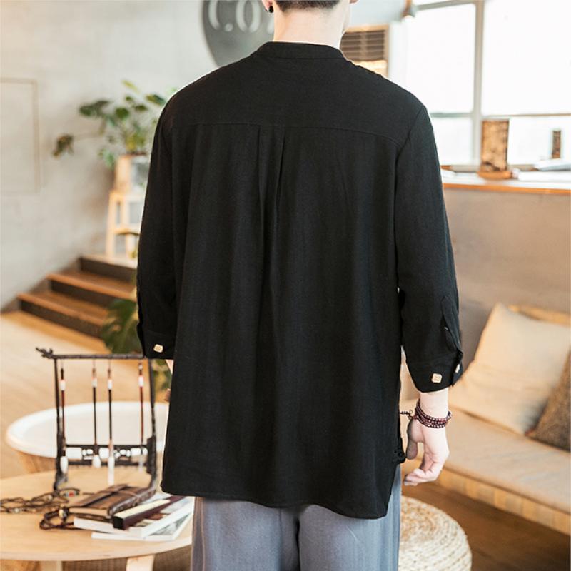 Light Henley Linen Blend Shirt