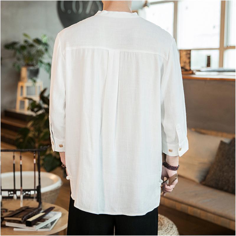 Light Henley Linen Blend Shirt