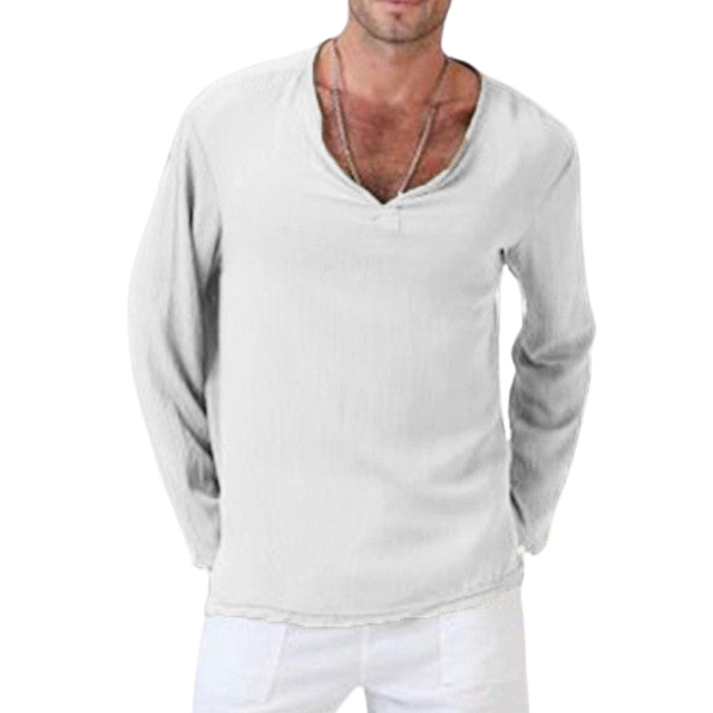 Light Deep V-Necked Shirt