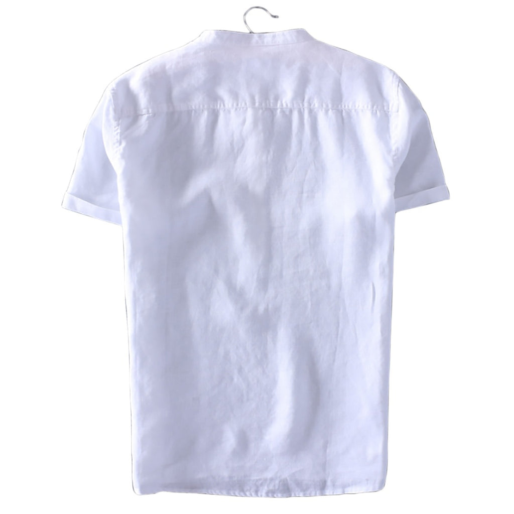 O-Neck Short-Sleeved Henley