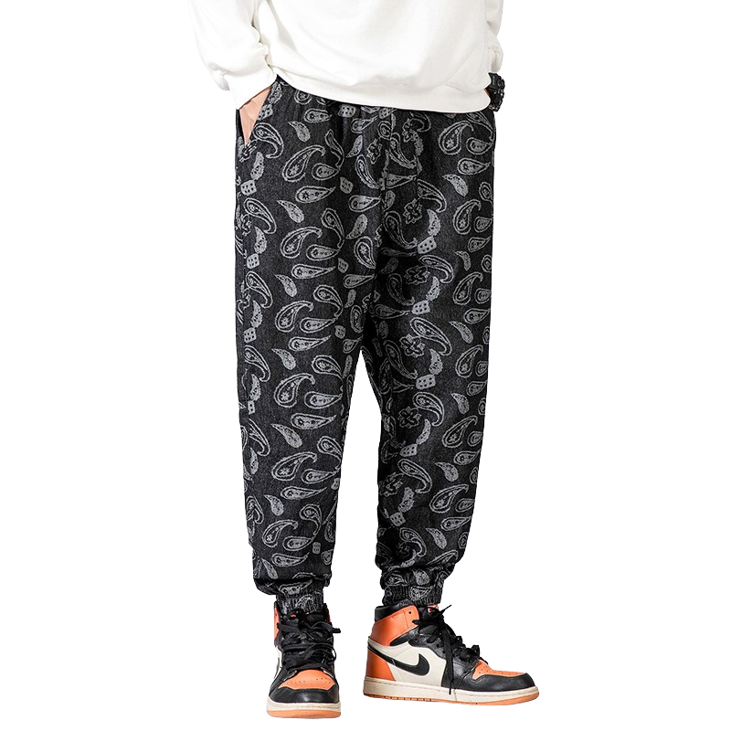 Patterned Flower Pants
