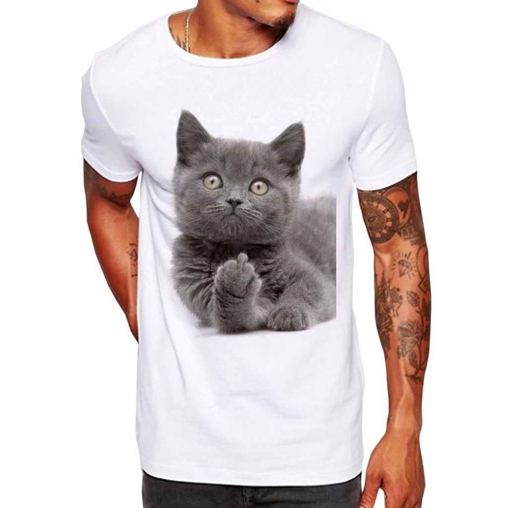 Middle Finger Cat T-Shirt