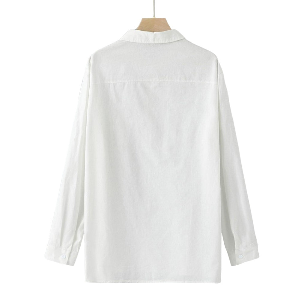 Solid Linen Blend Shirt