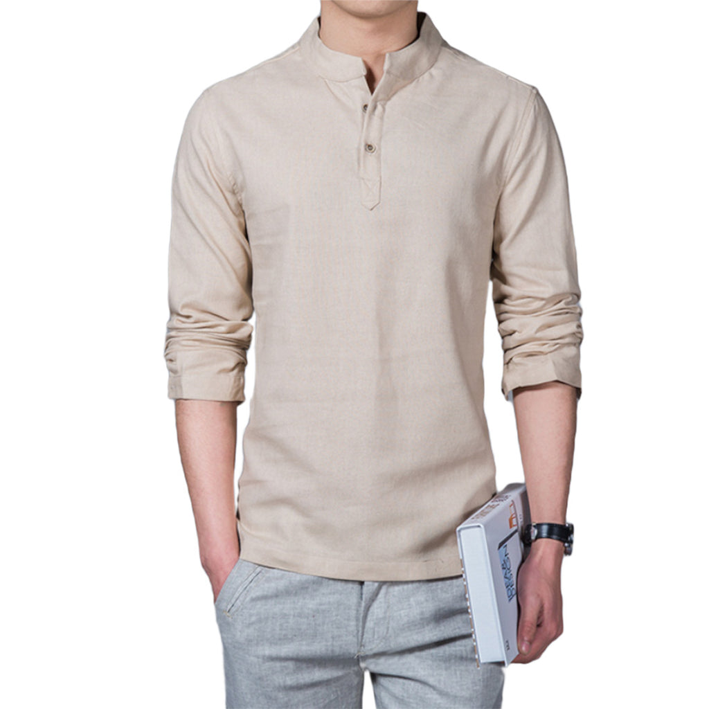 Slim Base Mandarin Shirt