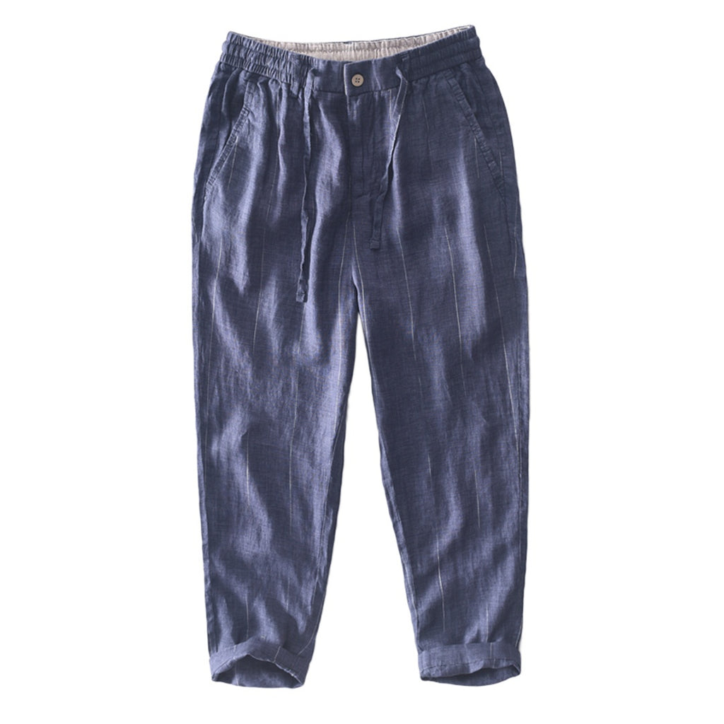 Retro Linen Blend Pants