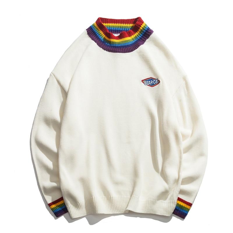 Rainbow Collar Sweater