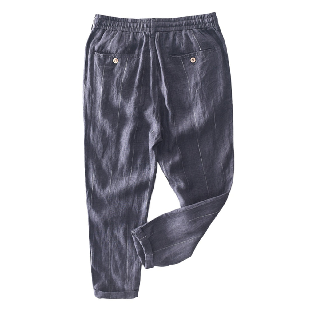 Retro Linen Blend Pants