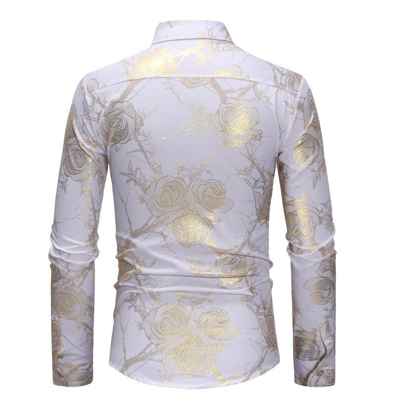Rose Printed Long Sleeve Shirt