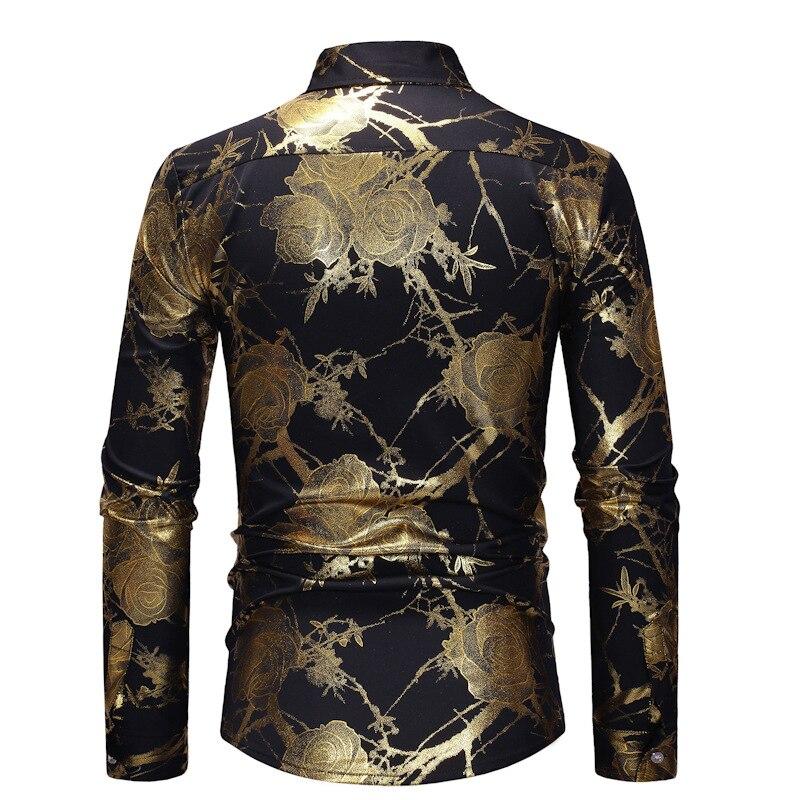 Rose Printed Long Sleeve Shirt