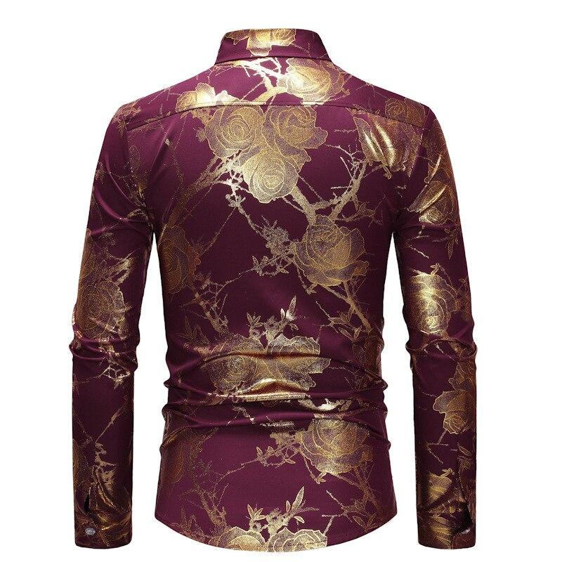 Rose Printed Long Sleeve Shirt