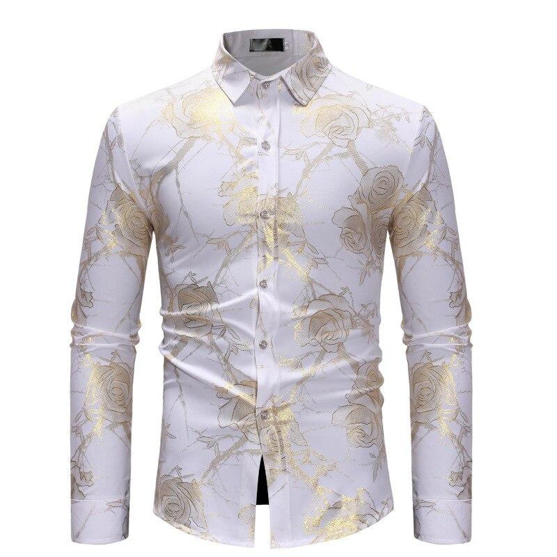Rose Printed Long Sleeve Shirt