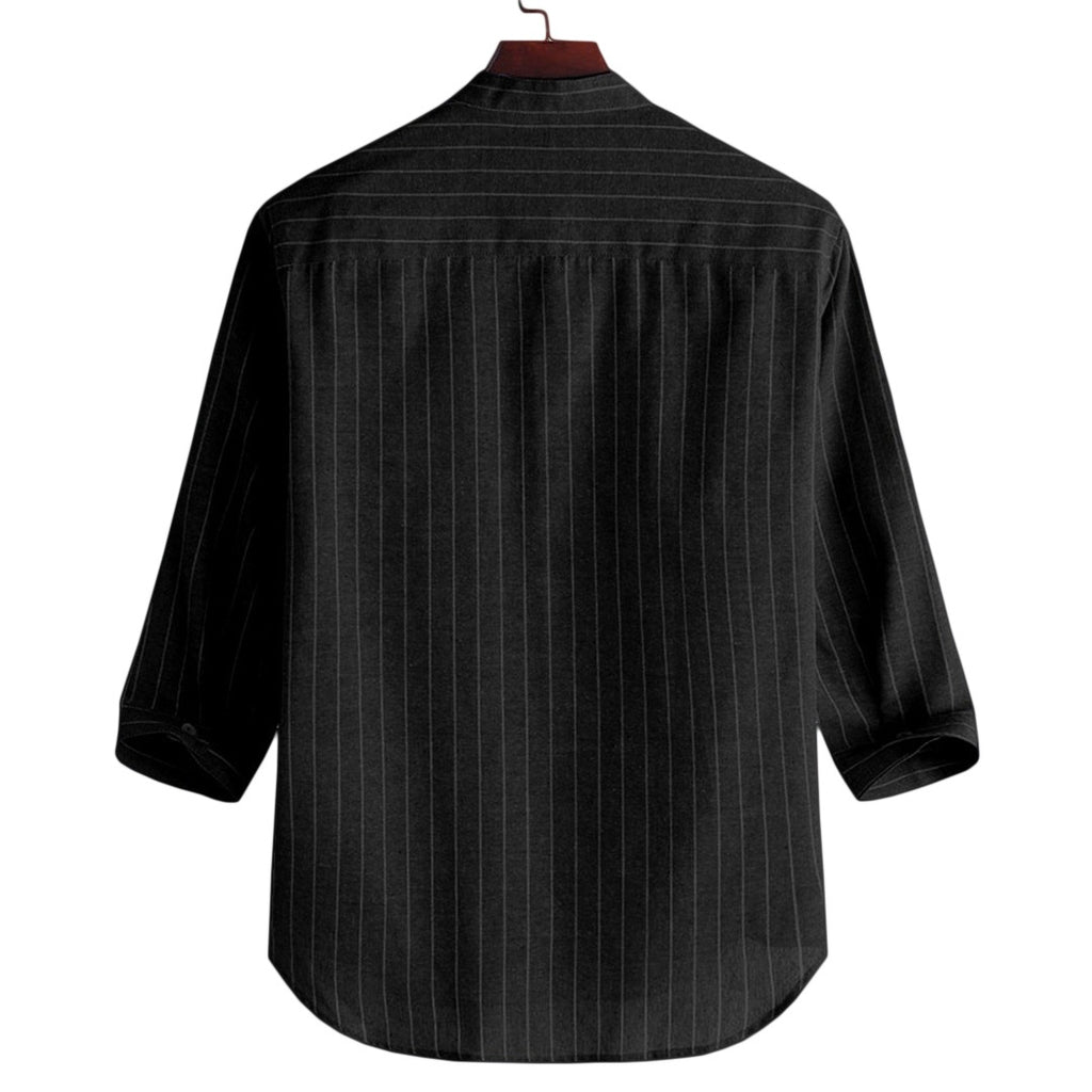 Linen Blend Button-Down Shirt