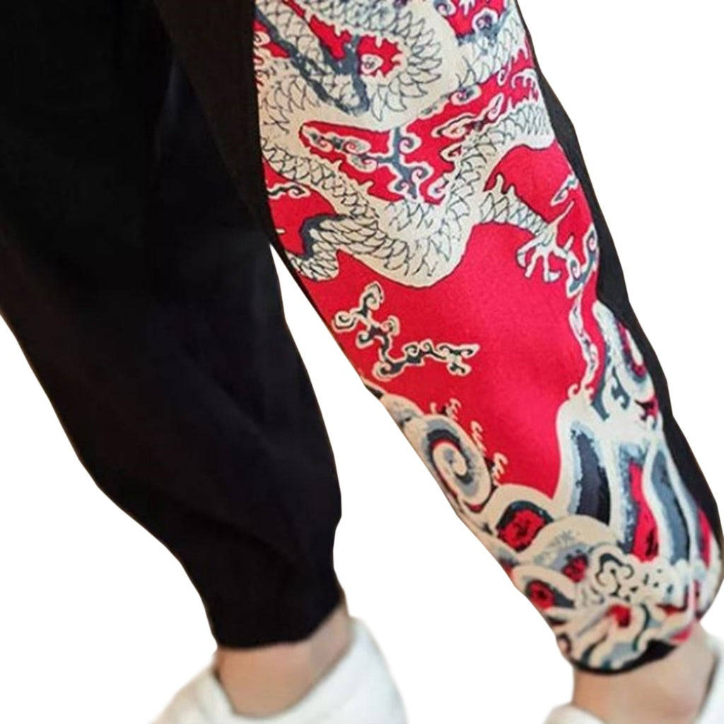 Side Print Harem Joggers