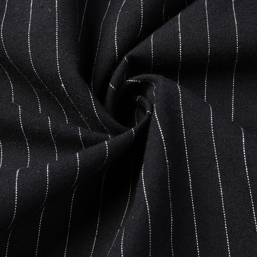Pinstriped Oxford Button-Down Shirt