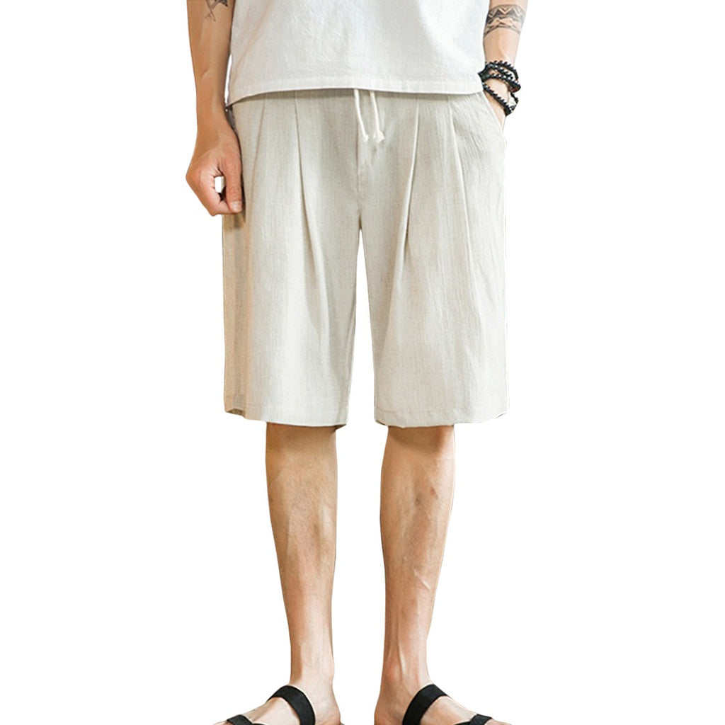 Basic Linen Blend Shorts