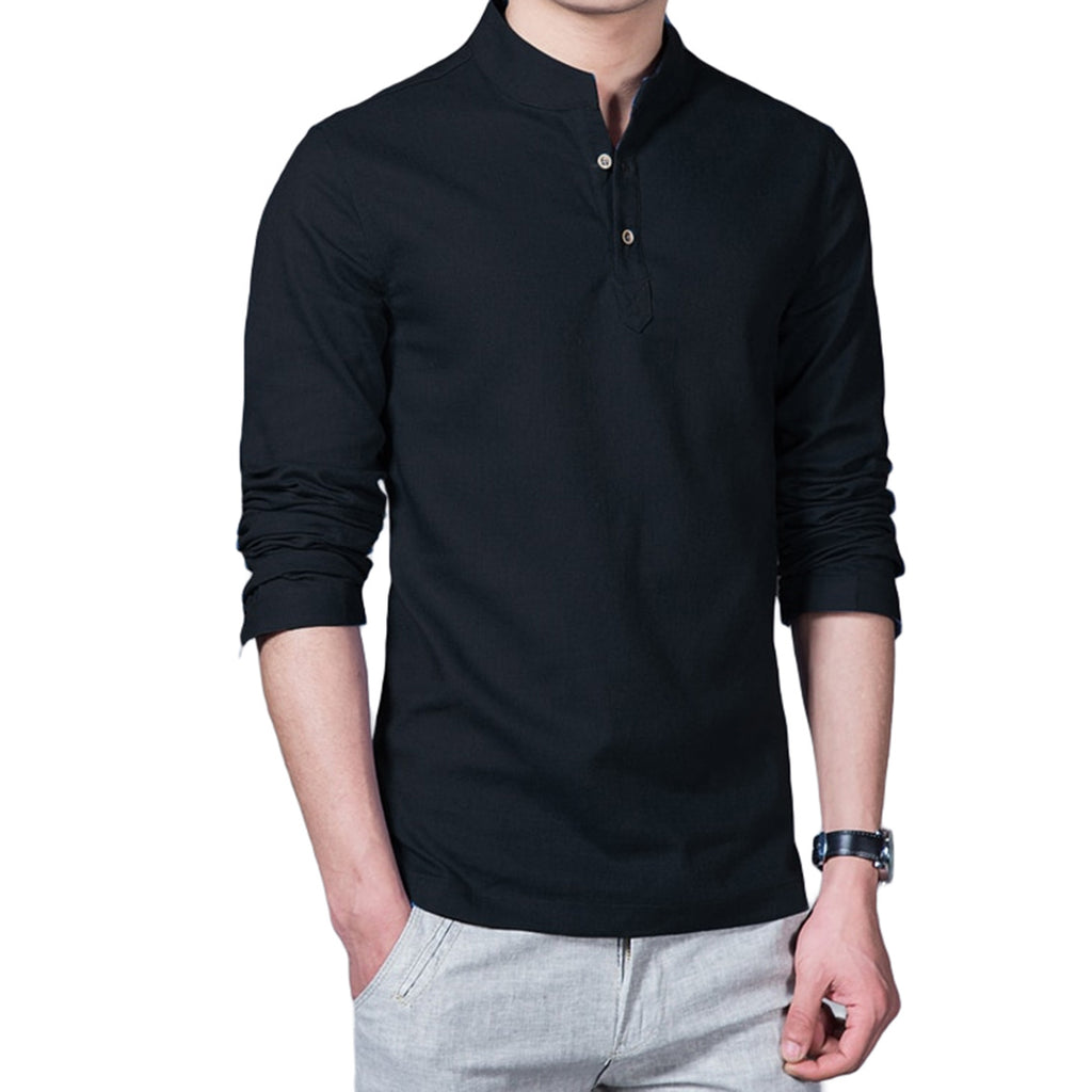 Slim Base Mandarin Shirt