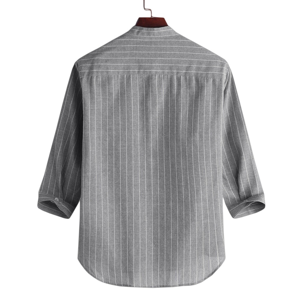 Linen Blend Button-Down Shirt