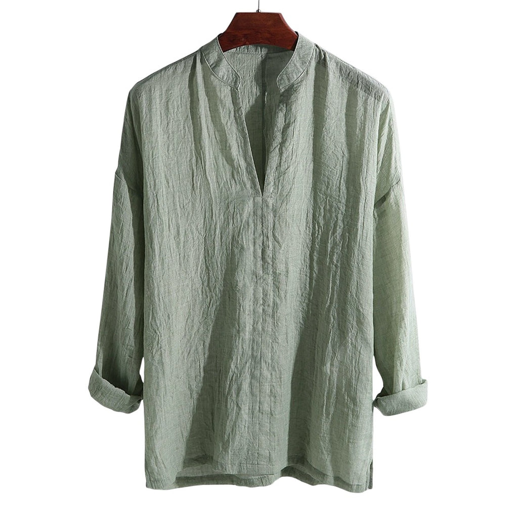 Breathable Loose Linen Blend Shirt